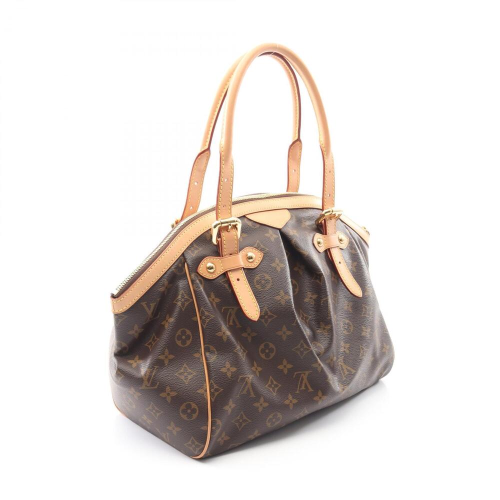 Louis Vuitton Monogram Brown Canvas Tivoli Handbag Leather Brown